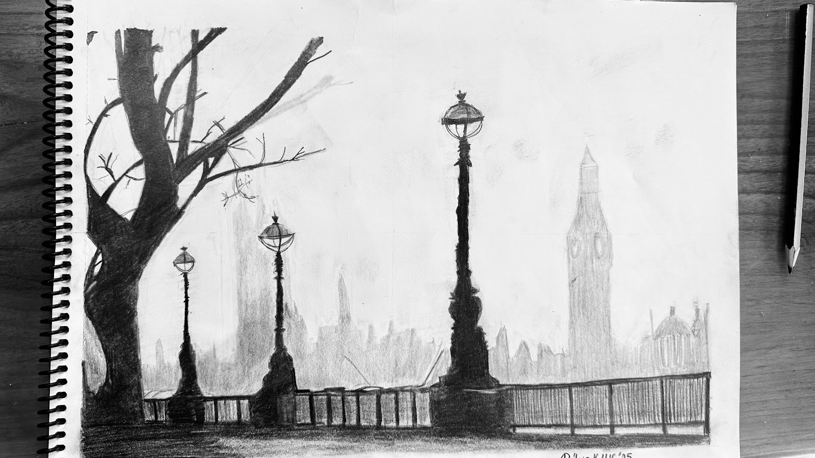 Londra – Bu eseri ocakta Londra’ya döndüğümde yaptım. Bir sergide sattığım ilk eserim oldu